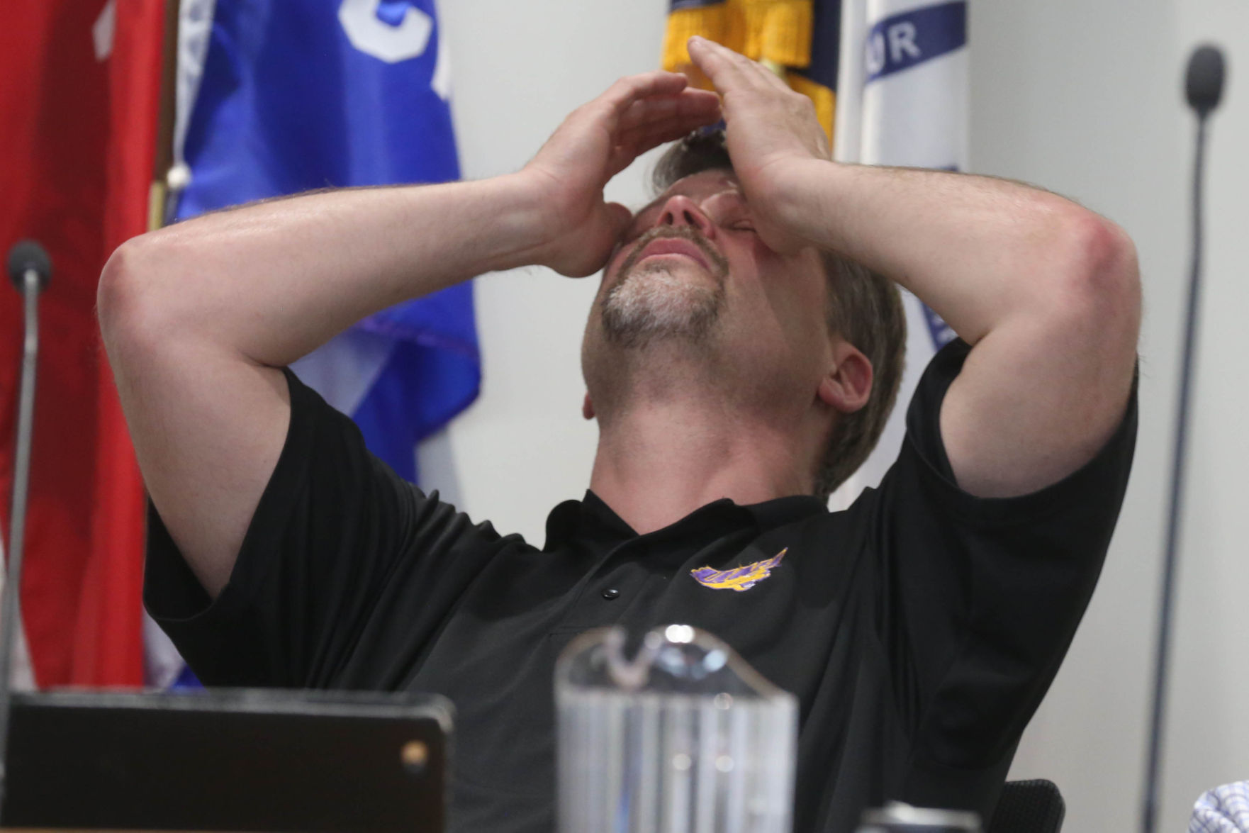 John Lee reacts emotionally